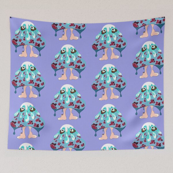 Item preview, Hypnotic Blue Mushroom designed and sold by NaranArt.