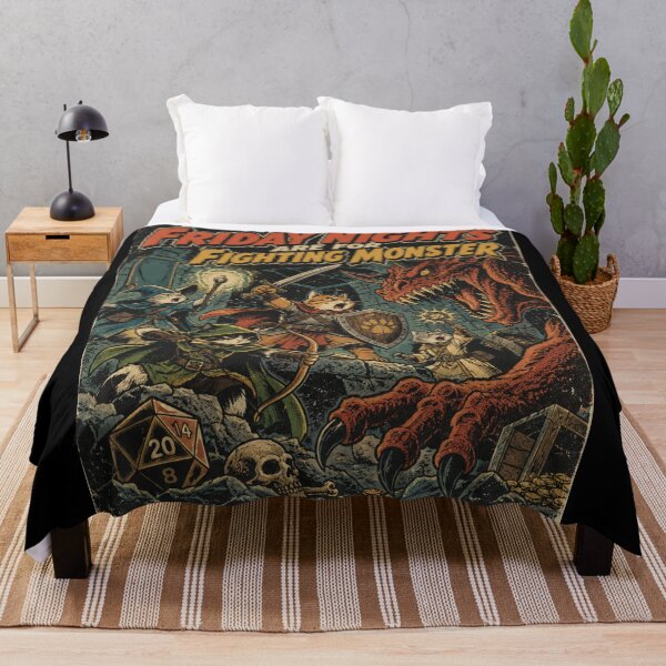 Item preview, Friday Nights Are For Fighting Monster Cat Party Art designed and sold by Yellowriversss.