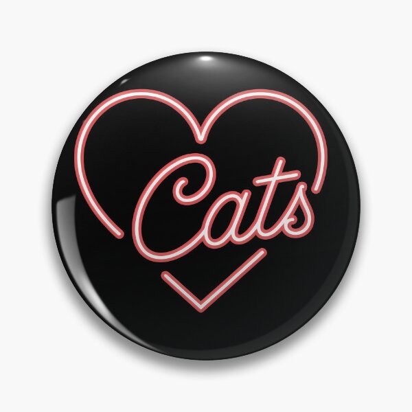 Item preview, Cats Neon Heart — Minimalist Cat Lover Design designed and sold by LoFizzy.