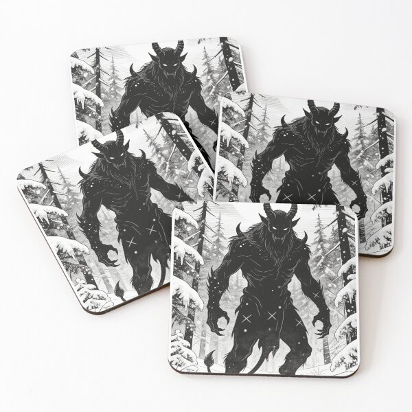 Item preview, Krampus Shadow Ink Dark Fantasy Holiday Art 2 designed and sold by GodsMonsterss.