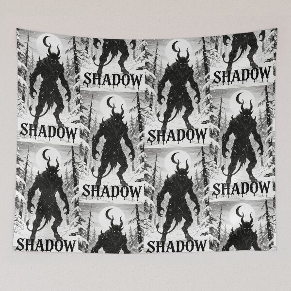 Item preview, Krampus Shadow Ink Dark Fantasy Holiday Art 2 designed and sold by GodsMonsterss.