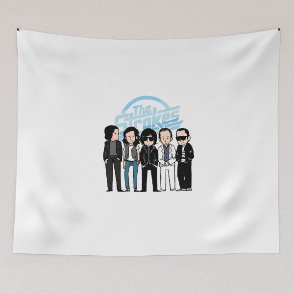 Item preview, The Strokes Classic Logo & Band Art T-Shirt designed and sold by Moonifillst.