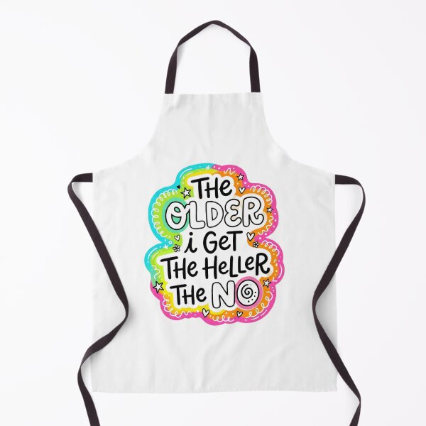 Item preview, The Older I Get The Heller The No Funny Sarcastic Quote Retro Colorful Doodle designed and sold by raedattia.