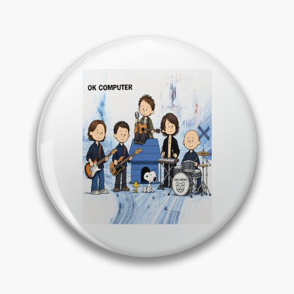 Item preview, Snoopy OK Computer Cartoon Band designed and sold by PsycheStudio.