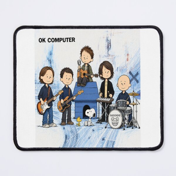 Item preview, Snoopy OK Computer Cartoon Band designed and sold by PsycheStudio.