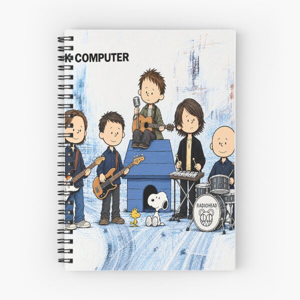Item preview, Snoopy OK Computer Cartoon Band designed and sold by PsycheStudio.