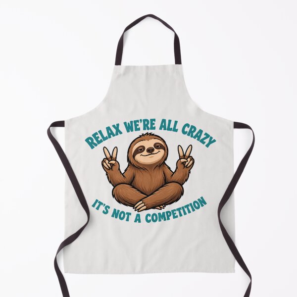 Item preview, Relax We're All Crazy Sloth designed and sold by TshirtsOnline-.