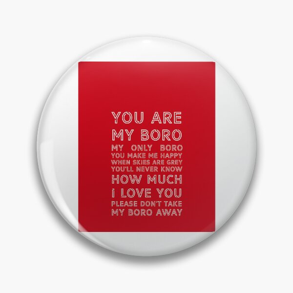 Item preview, You Are My Boro - Middlesbrough Football Club White On Red designed and sold by alexusarena.