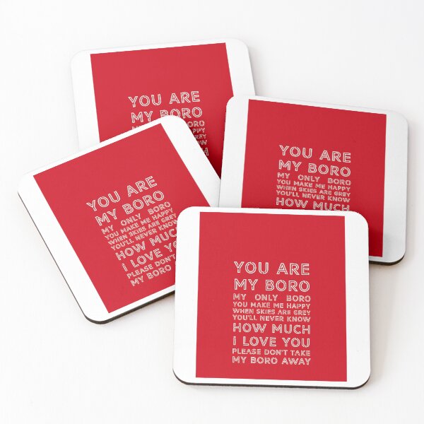 Item preview, You Are My Boro - Middlesbrough Football Club White On Red designed and sold by alexusarena.