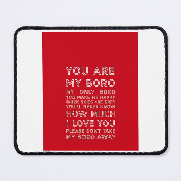 Item preview, You Are My Boro - Middlesbrough Football Club White On Red designed and sold by alexusarena.