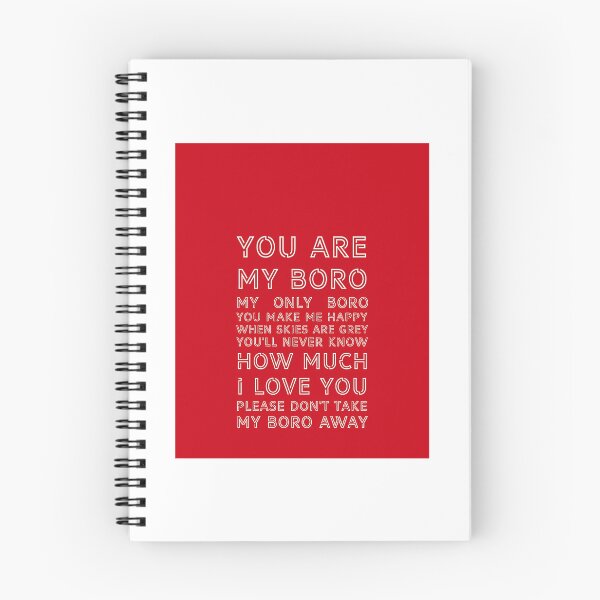Item preview, You Are My Boro - Middlesbrough Football Club White On Red designed and sold by alexusarena.