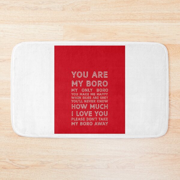 Item preview, You Are My Boro - Middlesbrough Football Club White On Red designed and sold by alexusarena.