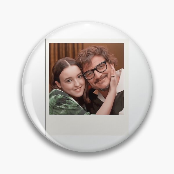 Item preview, Pedro Pascal And Bella Ramsey Foto Retro Interview Cute Moment designed and sold by brycegeorg.