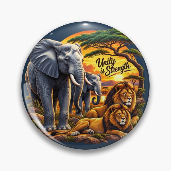 Item preview, Unity in the Wild: Majestic African Wildlife at Sunset designed and sold by 'VARI'.