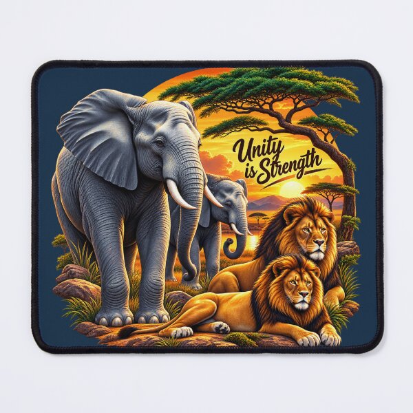 Item preview, Unity in the Wild: Majestic African Wildlife at Sunset designed and sold by 'VARI'.