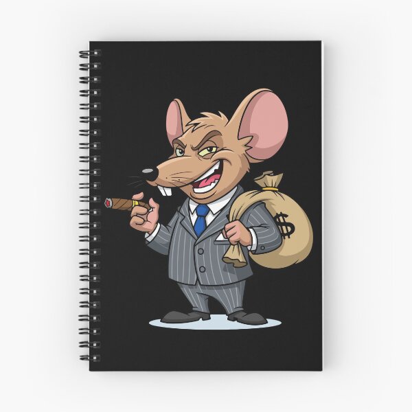 Item preview, Rich Boss Mouse with Money Bag & Cigar - Mobster Mouse Illustration designed and sold by 92160057.