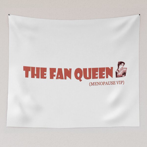Item preview, The fan queen - Menopause Humor  designed and sold by Yamy Morrell Art and Design.