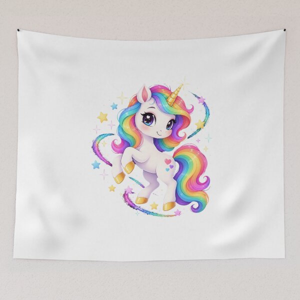 Item preview, Cute Rainbow Unicorn Magical Star Adventure designed and sold by MySthore.
