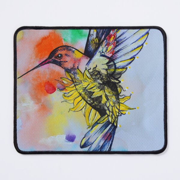 Item preview, Hummingbird Among Sunflowers designed and sold by ikleinart.