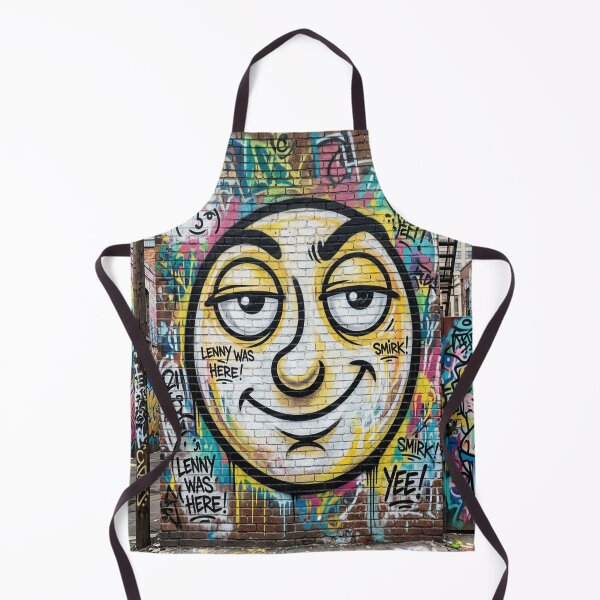 Artikelvorschau, Lenny-Face-Emoticon-Graffiti-Wandkunst entworfen und verkauft von Solomon-Ent-144.