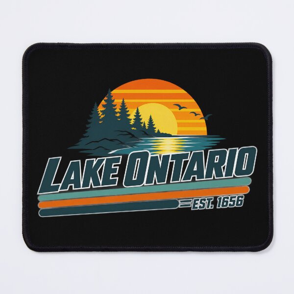Item preview, Lake Ontario Vintage Lake Design for Great Lakes Lovers | Travel Gift designed and sold by Teetreasure2.
