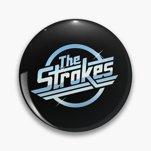 Item preview, The Strokes Chrome Metallic Retro Logo T-Shirt designed and sold by Moonifillst.