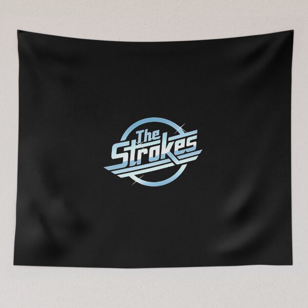 Item preview, The Strokes Chrome Metallic Retro Logo T-Shirt designed and sold by Moonifillst.