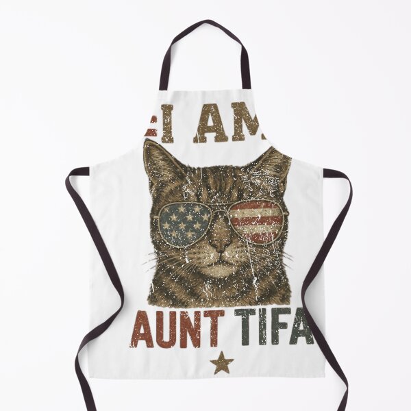 Item preview, I Am Aunt Tifa Cool Cat American Flag Sunglasses Retro Design designed and sold by SEINENGAPPI8.