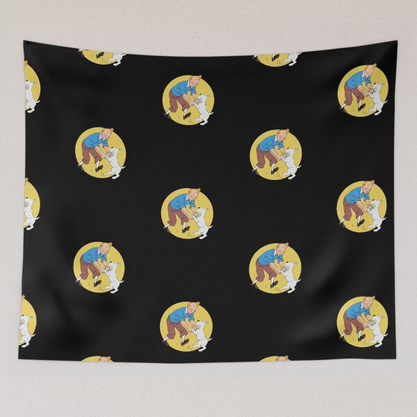 Item preview, Tintin and Snowy Dancing Circle Art designed and sold by Bomebomst.