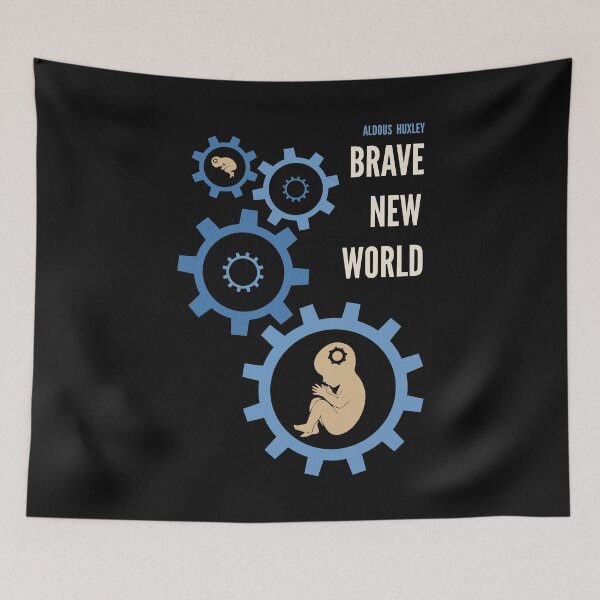 Item preview, Brave New World – Aldous Huxley Minimalist Mechanical Design designed and sold by FULLER FACTORY.