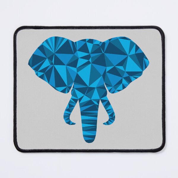 Item preview, Geometric Elephant Head | Cubist Low Poly Art designed and sold by MammothArt.