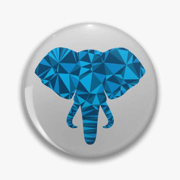 Item preview, Geometric Elephant Head | Cubist Low Poly Art designed and sold by MammothArt.