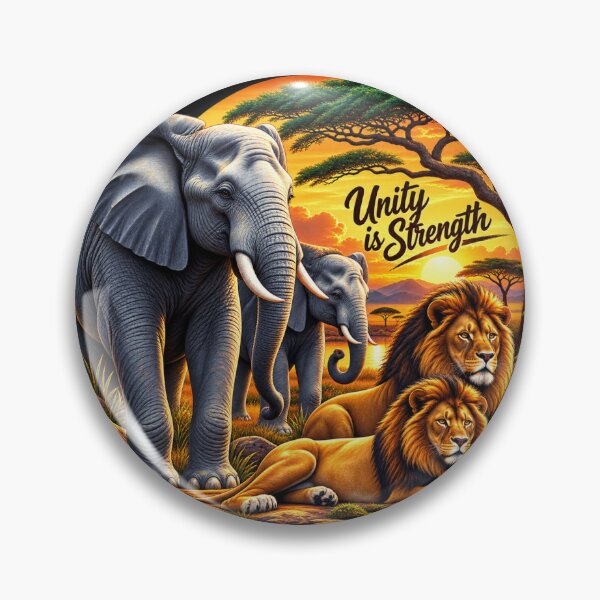Item preview, Unity in the Wild: Majestic African Wildlife at Sunset designed and sold by 'VARI'.