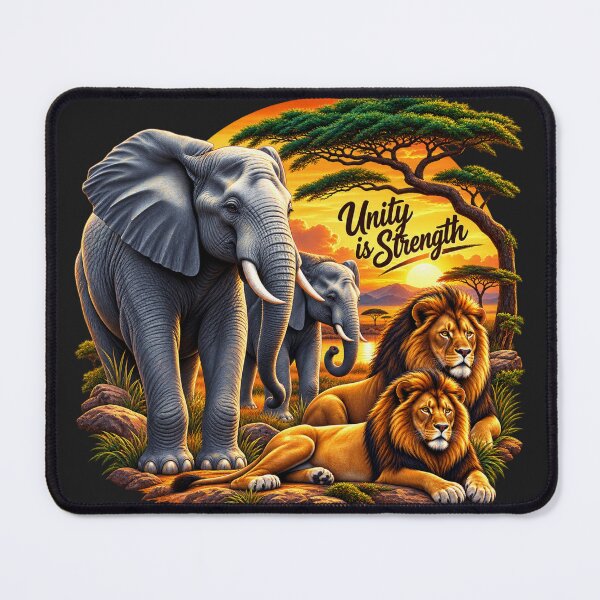 Item preview, Unity in the Wild: Majestic African Wildlife at Sunset designed and sold by 'VARI'.