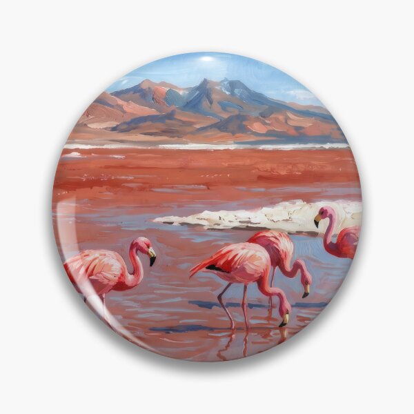 Item preview, Laguna Colorada Flamingos designed and sold by RedPeaStudio.