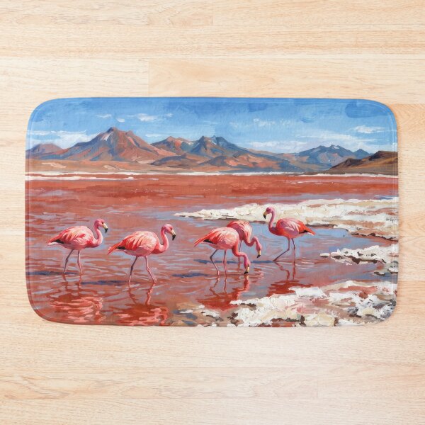 Item preview, Laguna Colorada Flamingos designed and sold by RedPeaStudio.