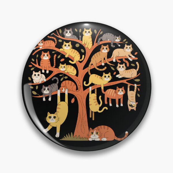 Item preview, Cat Tree — Cute Illustrated Cats in a Tree Design designed and sold by LoFizzy.