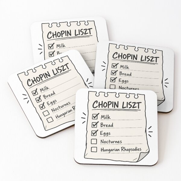Item preview, Chopin Liszt Shopping List designed and sold by QuiteLiterallyX.