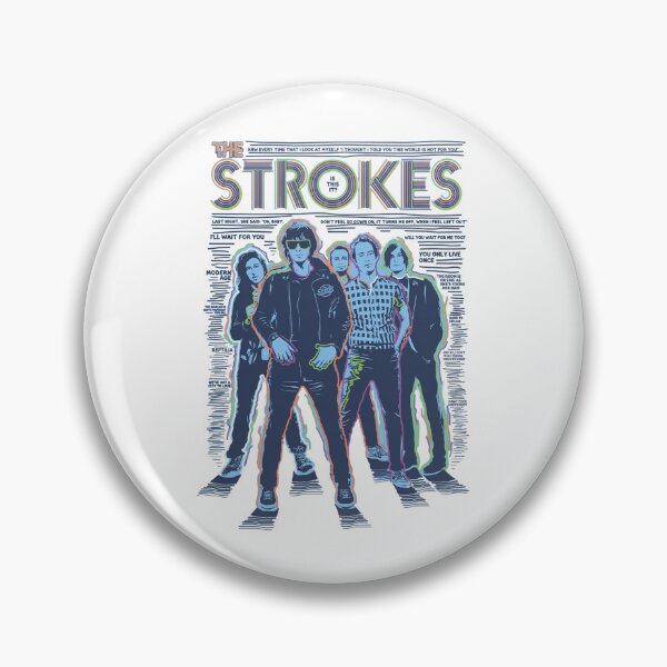 Item preview, The Strokes Neon Contour Lyrics Poster T-Shirt designed and sold by Moonifillst.
