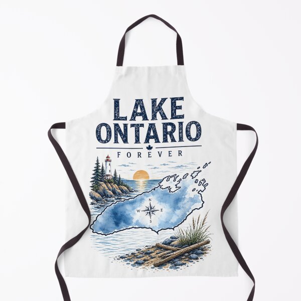 Item preview, Lake Ontario Forever Vintage Map Lighthouse  designed and sold by Abigaildixon92.