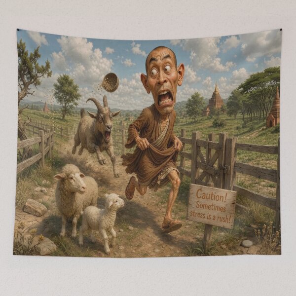 Item preview, Country Life Sometimes Is a Funny Adventure designed and sold by The Brother Wu Collection.