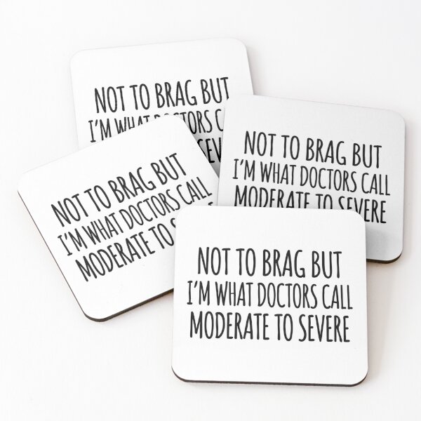 Item preview, Not To Brag But I'm Moderate To Severe Funny Chronic Illness Spoonie Quote designed and sold by raedattia.