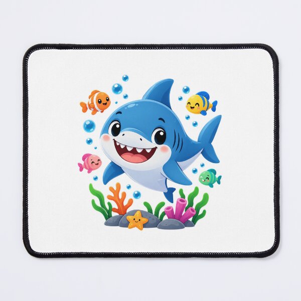 Item preview, Cute Happy Shark and Ocean Friends designed and sold by MySthore.