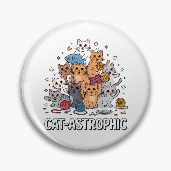 Item preview, Catastrophic — Cute Illustrated Cat Design designed and sold by LoFizzy.