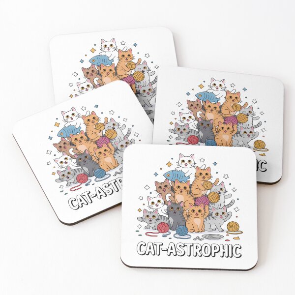 Item preview, Catastrophic — Cute Illustrated Cat Design designed and sold by LoFizzy.