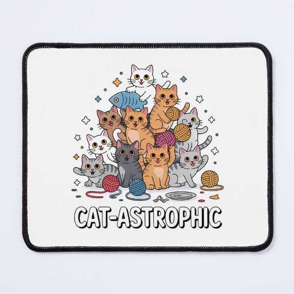 Item preview, Catastrophic — Cute Illustrated Cat Design designed and sold by LoFizzy.