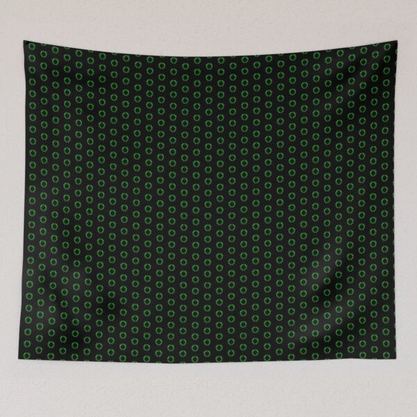 Item preview, Lime Vintage Holly Wreath Christmas Design designed and sold by pattern-archive.