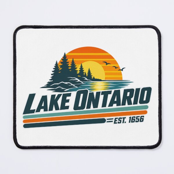 Item preview, Lake Ontario Vintage Lake Design for Great Lakes Lovers | Travel Gift designed and sold by Teetreasure2.