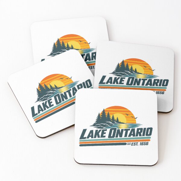 Item preview, Lake Ontario Vintage Lake Design for Great Lakes Lovers | Travel Gift designed and sold by Teetreasure2.