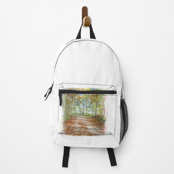 Item preview, Autumn watercolor: forest path designed and sold by Axokris.